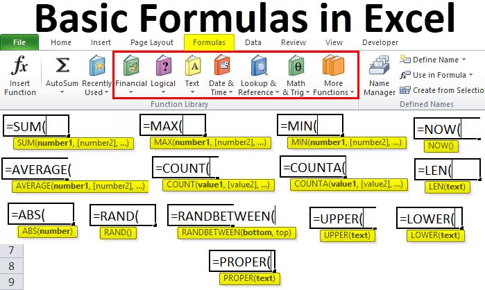 Formulák az Excel-ben