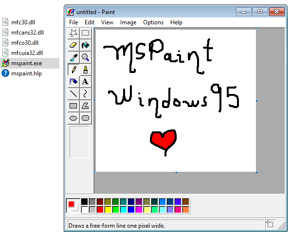 Windows 95 Paint